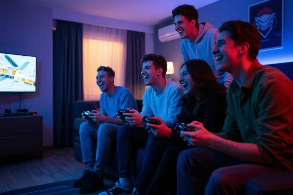 电竞酒店团队开黑场景