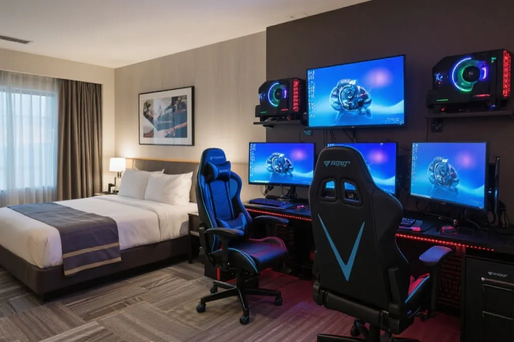 电竞酒店房间内景